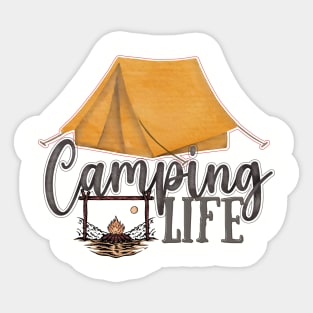 Camping Life Sticker